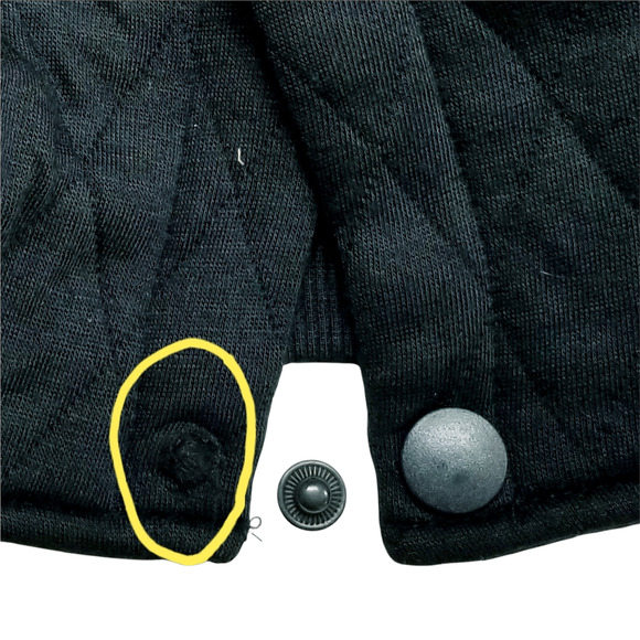 Sovereign Code Jacket Mens Large Princeton Mens Black Quilted Snap Front New - Picture 5 of 16